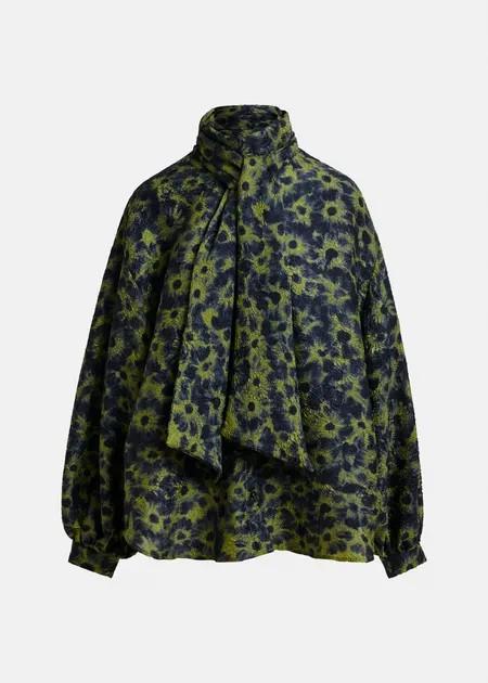 ILLICIUM PUSSY BOW TIE SHIRT/C