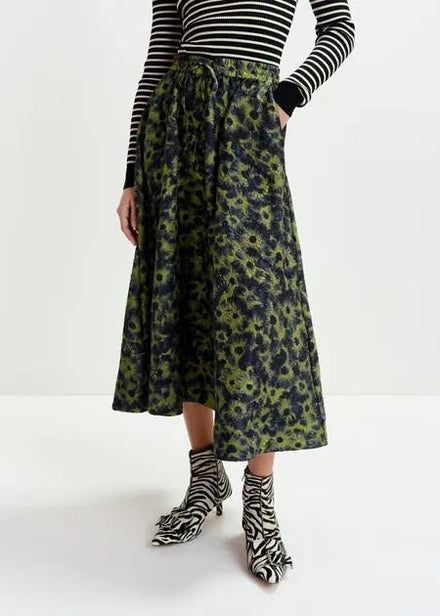 ISEBEL ELASTICATED MIDI SKIR