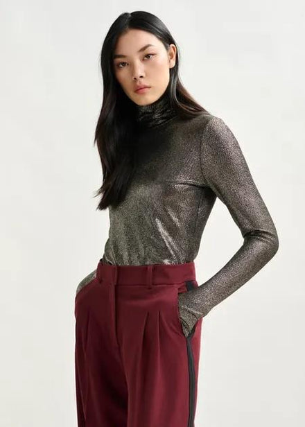 ILEVATE JERSEY TURTLENECK/SILV