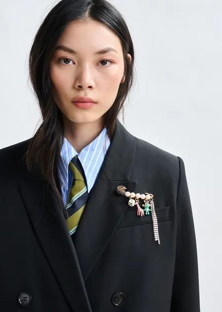IMORA PIN BROOCH WITH CHA/COM