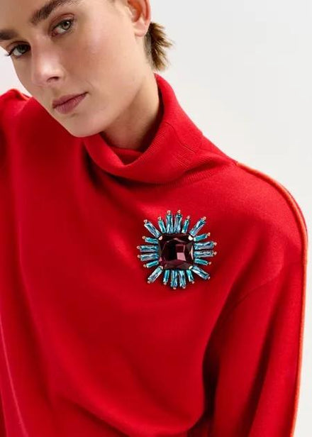 ITIME RHINESTONES BROOCH/COM