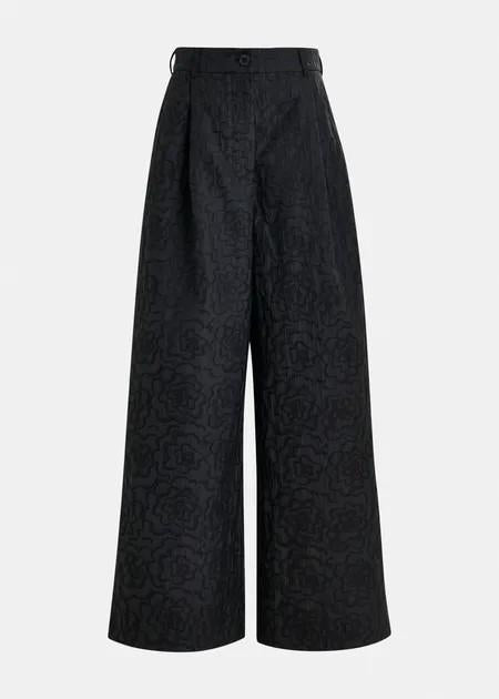 INSTORE WIDE LEG PANTS/ BLACK