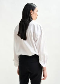 ILIZA EMBELLISHED SHIRT/WHITE