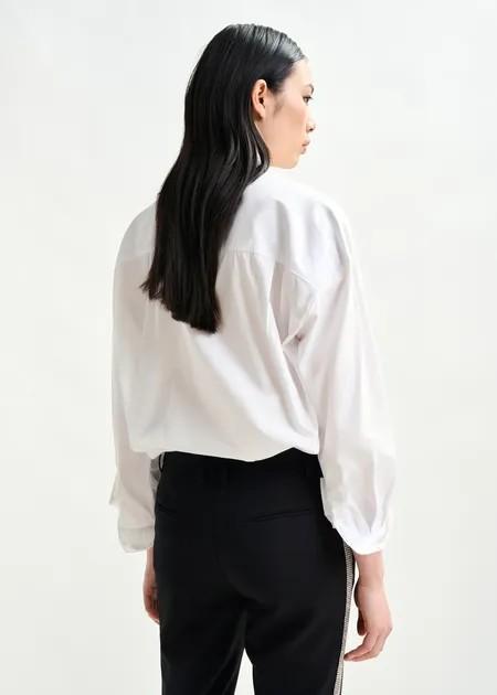 ILIZA EMBELLISHED SHIRT/WHITE