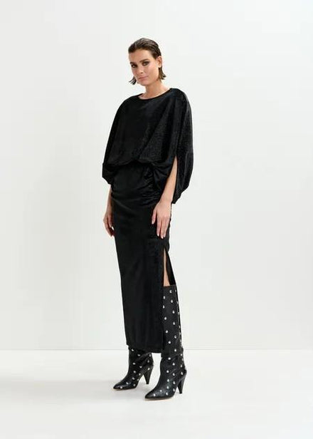 IVIDENCE VELVET JERSEY DRE/BLA