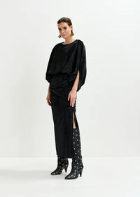 IVIDENCE VELVET JERSEY DRE/BLA