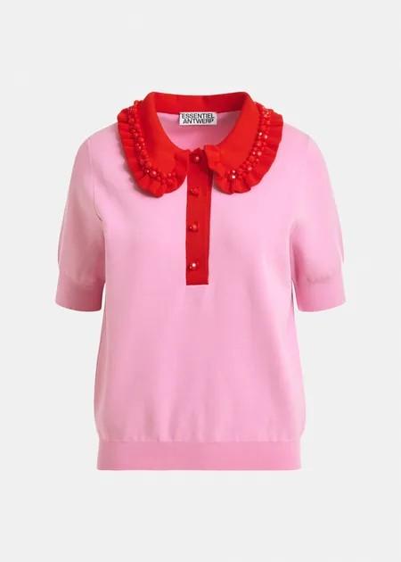 JEWELRY EMBROIDERED POLO