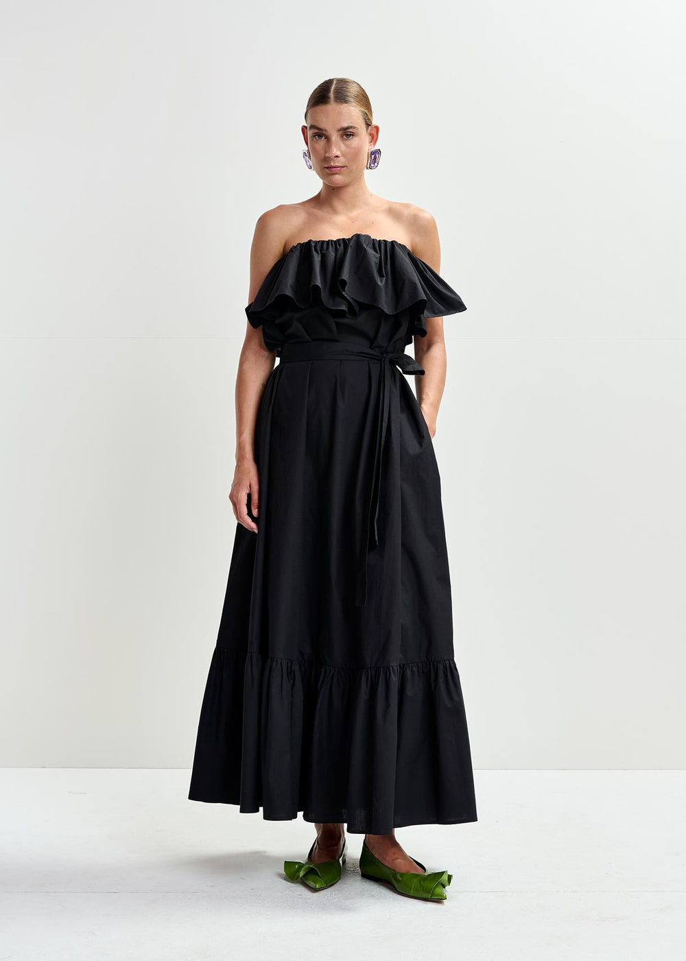 JOYCE BELTED RUFFLE