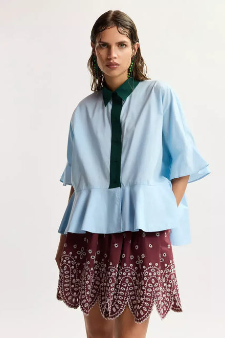 KAYLEE PEPLUM RUFFLE