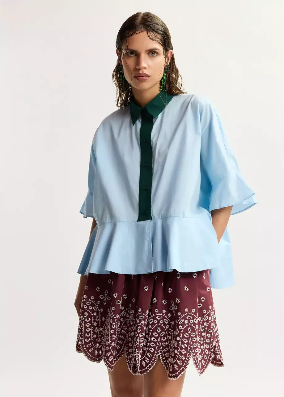KAYLEE PEPLUM RUFFLE