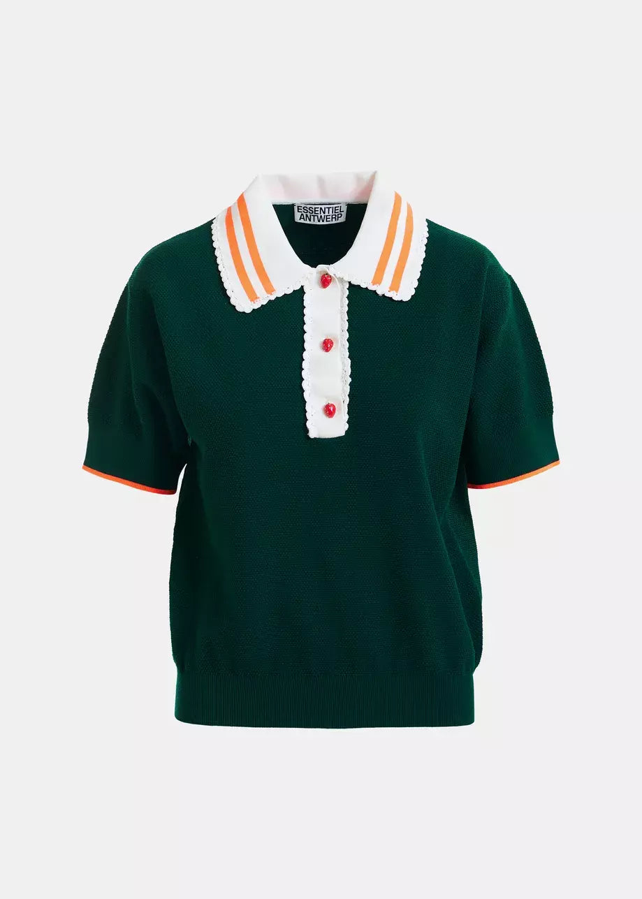 KONTRAST KNITTED POLO