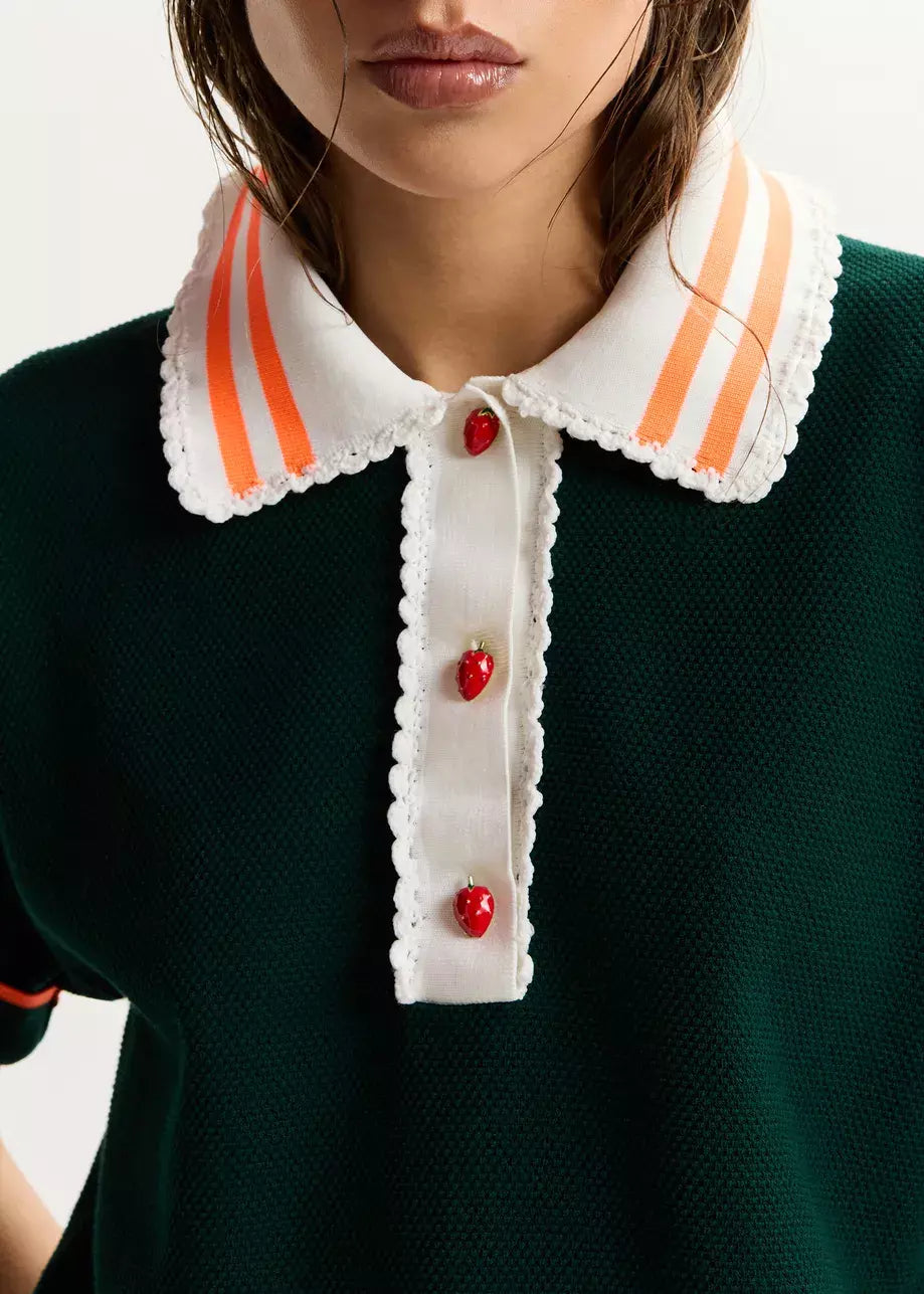 KONTRAST KNITTED POLO