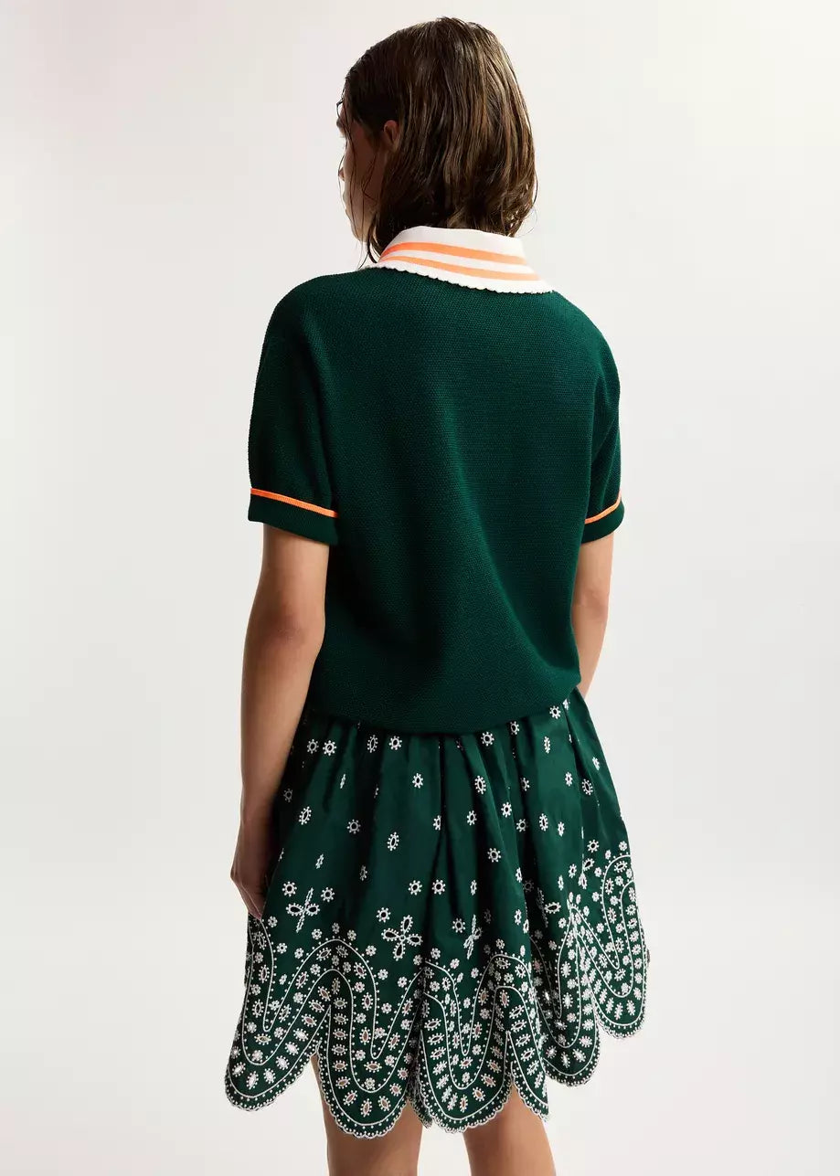 KONTRAST KNITTED POLO