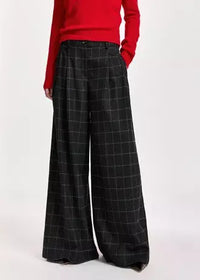 KOLLECTION WIDE LEG PANTS