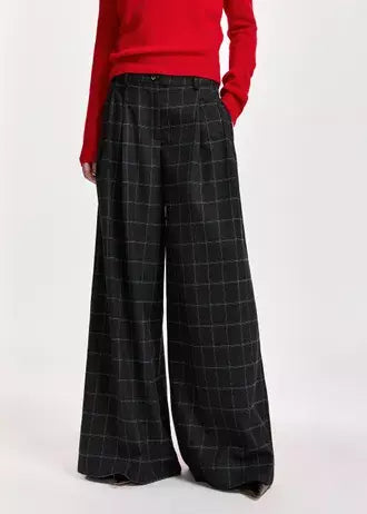 KOLLECTION WIDE LEG PANTS