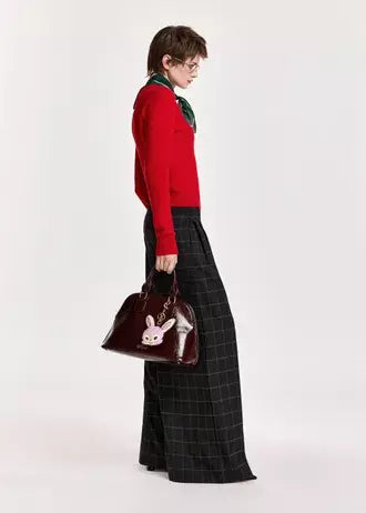 KOLLECTION WIDE LEG PANTS
