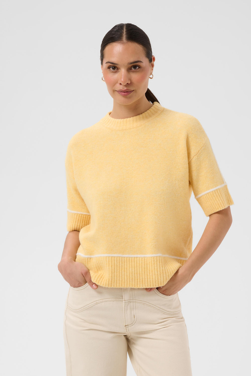 KAJINIE KNIT 1/2SLEEVE