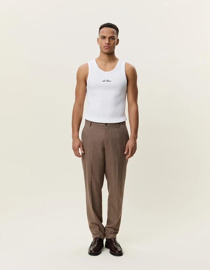 1002467/WOOL RUG SUIT PANTS