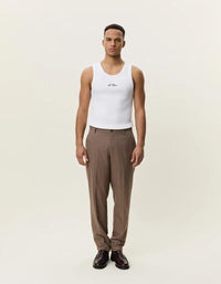 1002467/WOOL RUG SUIT PANTS