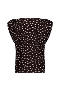 LEONE DOT VNECK TOP/13936