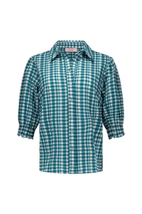 YENTIL CHECK BLOUSE/14024