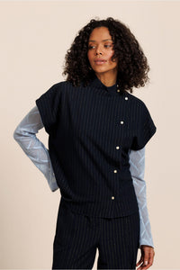 DANNI GOLD STRIPE BLOUSE