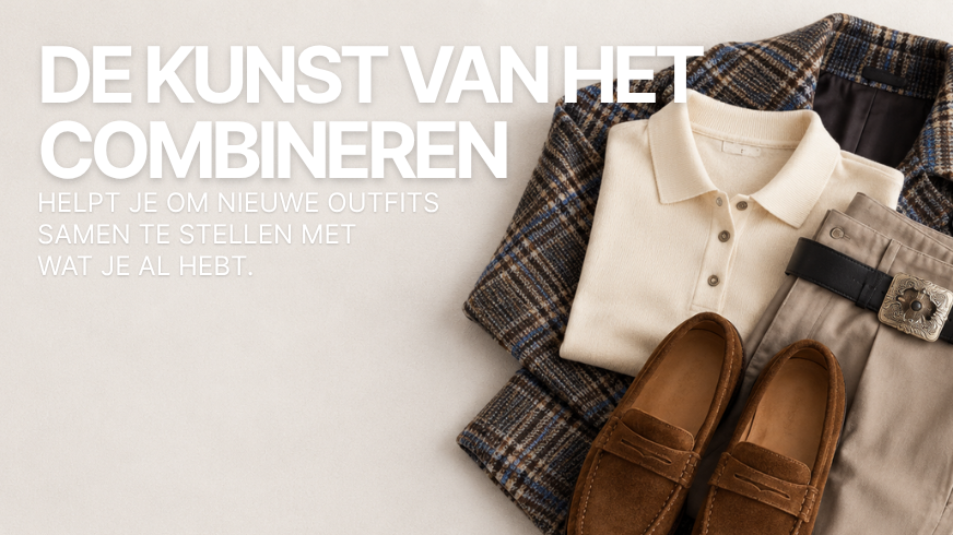 De kunst van het combineren helpt je om nieuwe outfits samen te stellen met wat je al hebt.